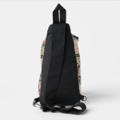 Moderne collage achtergrond Retro illustraties Sling Bag (Achterkant)