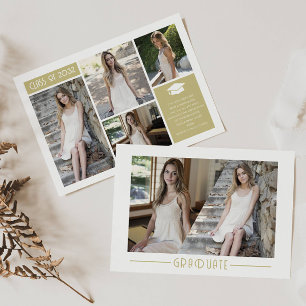 Moderne collage Afstuderen Afstudeerder 6 Foto Afs Aankondiging