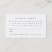 Moderne Collage Appointherinneringskaart - Grijs Afsprakenkaartje (Achterkant)
