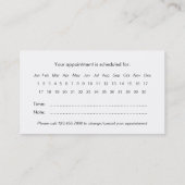 Moderne Collage Appointkaart - zwart Afsprakenkaartje (Achterkant)