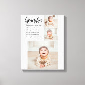 Moderne Collage Best Grandpa Ever Beauty Gift Canvas Afdruk (Voorkant)