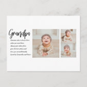 Moderne Collage Best Grandpa Ever Beauty Gift Feestdagenkaart (Voorkant)