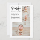 Moderne Collage Best Grandpa Ever Beauty Gift Feestdagenkaart (Voorkant)