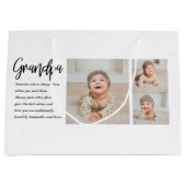 Moderne Collage Best Grandpa Ever Beauty Gift Groot Cadeauzakje (Voorkant)