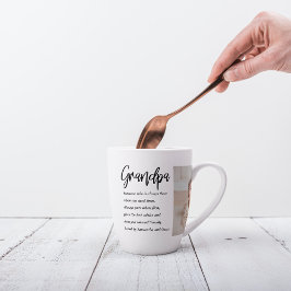 Moderne Collage Best Grandpa Ever Beauty Gift Latte Mok