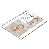 Moderne Collage Best Grandpa Ever Beauty Gift Notitieboek (Linkerzijde)