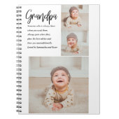 Moderne Collage Best Grandpa Ever Beauty Gift Notitieboek (Voorkant)
