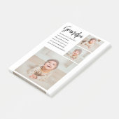 Moderne Collage Best Grandpa Ever Beauty Gift Post-it® Notes (Schuin)