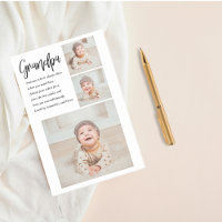 Moderne Collage Best Grandpa Ever Beauty Gift