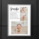Moderne Collage Best Grandpa Ever Beauty Gift Poster<br><div class="desc">Een modern collage "Best Grandpa Ever" cadeau is een creatieve en gepersonaliseerde manier om je waardering en liefde voor je grootvader te shows. Dit soort geschenk impliceert typisch het gebruiken van digitale technologie om een collectie foto's en afbeeldingen te compileren die speciale momenten en herinneringen tonen u met uw opa...</div>