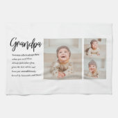 Moderne Collage Best Grandpa Ever Beauty Gift Theedoek (Horizontaal)