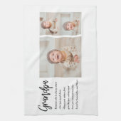 Moderne Collage Best Grandpa Ever Beauty Gift Theedoek (Verticaal)