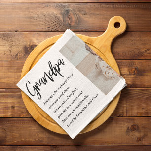 Moderne Collage Best Grandpa Ever Beauty Gift Theedoek