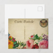 Moderne  collage Butterfly Postca Briefkaart (Voorkant / Achterkant)