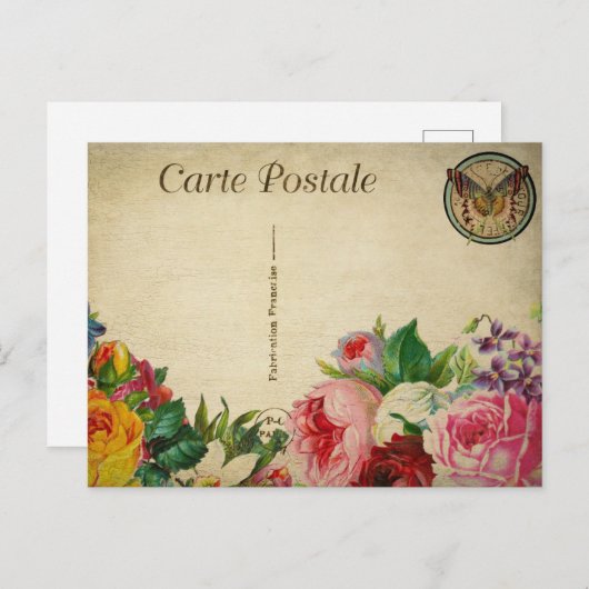 Moderne collage Butterfly Postca Briefkaart (Voorkant / Achterkant)