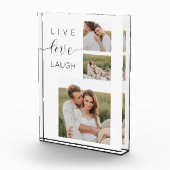 Moderne Collage Couple Photo & Live Love Laugh Gif Fotoblokken (Rechts)
