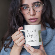 Moderne Collage Couple Photo & Live Love Laugh Gif