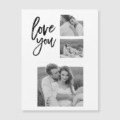 Moderne Collage Couple Photo & Love You Beauty Gif (Voorkant)