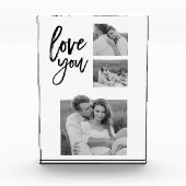 Moderne Collage Couple Photo & Love You Beauty Gif Fotoblokken (Voorkant)