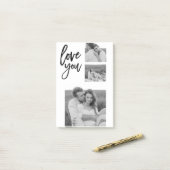 Moderne Collage Couple Photo & Love You Beauty Gif Post-it® Notes (Op bureau)