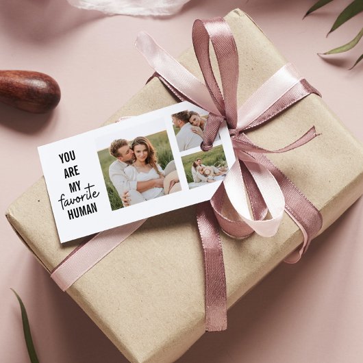 Moderne Collage Couple Photo & Romantic Love Quote Cadeaulabel