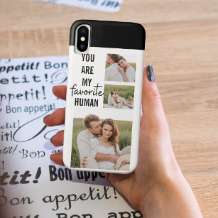 Moderne Collage Couple Photo & Romantic Love Quote Case-Mate iPhone Case