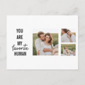 Moderne Collage Couple Photo & Romantic Love Quote Feestdagenkaart (Voorkant)