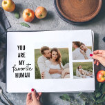 Moderne Collage Couple Photo & Romantic Love Quote Gelamineerde Placemat<br><div class="desc">Moderne Collage Couple Photo & Romantic Love Quote</div>