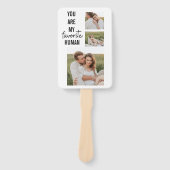 Moderne Collage Couple Photo & Romantic Love Quote Handwaaier (Voorkant)
