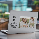 Moderne Collage Couple Photo & Romantic Love Quote HP Laptopsticker<br><div class="desc">Moderne Collage Couple Photo & Romantic Love Quote</div>