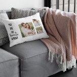 Moderne Collage Couple Photo & Romantic Love Quote Kussen<br><div class="desc">Moderne Collage Couple Photo & Romantic Love Quote</div>