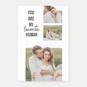 Moderne Collage Couple Photo & Romantic Love Quote Post-it® Notes (Voorkant)