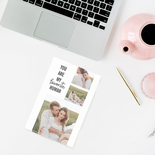 Moderne Collage Couple Photo & Romantic Love Quote Post-it® Notes