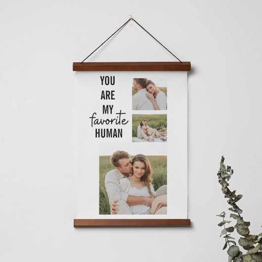 Moderne Collage Couple Photo & Romantic Love Quote Poster