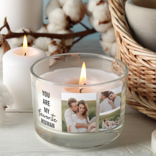 Moderne Collage Couple Photo & Romantic Love Quote Rechthoekige Sticker