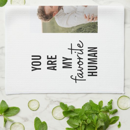 Moderne Collage Couple Photo & Romantic Love Quote Theedoek (Gevouwen)