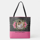 Moderne Collage Couple Photo & Romantic Love Quote Tote Bag (Voorkant)