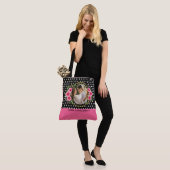 Moderne Collage Couple Photo & Romantic Love Quote Tote Bag (Op model)