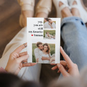 Moderne Collage Couple Photo Romantic Quote Feestdagenkaart