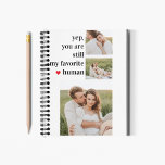 Moderne Collage Couple Photo Romantic Quote Notitieboek<br><div class="desc">Moderne Collage Couple Photo Romantic Quote</div>