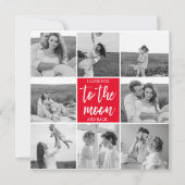 Moderne Collage Couple Photo & To the Moon Quote (Voorkant)