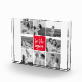 Moderne Collage Couple Photo & To the Moon Quote Fotoblokken (Rechts)