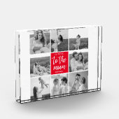 Moderne Collage Couple Photo & To the Moon Quote Fotoblokken (Links)