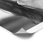 Moderne Collage Couple Photo & To the Moon Quote Poster (Hoek)