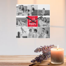 Moderne Collage Couple Photo & To the Moon Quote