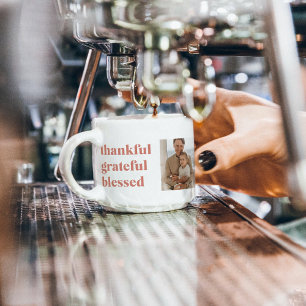 Moderne collage Drie Foto   Happy Thanksgiving Espresso Kop