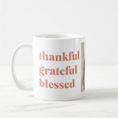 Moderne collage Drie Foto | Happy Thanksgiving Koffiemok (Links)