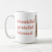 Moderne collage Drie Foto | Happy Thanksgiving Koffiemok (Links)