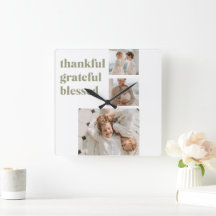 Moderne collage Drie Foto | Happy Thanksgiving Sq