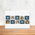 Moderne Collage Fathers Foto's en groene papaaien<br><div class="desc">Een moderne collage vaderfoto is een gepersonaliseerd geschenk dat meerdere foto's van een vader of vaderfiguur combineert op een creatieve en stijlvolle manier. Het gaat om het selecteren van verschillende betekenisvolle afbeeldingen en het rangschikken ervan in een collage-indeling, vaak met overlappende of rasterachtige design. Op de foto's kunnen verschillende momenten...</div>